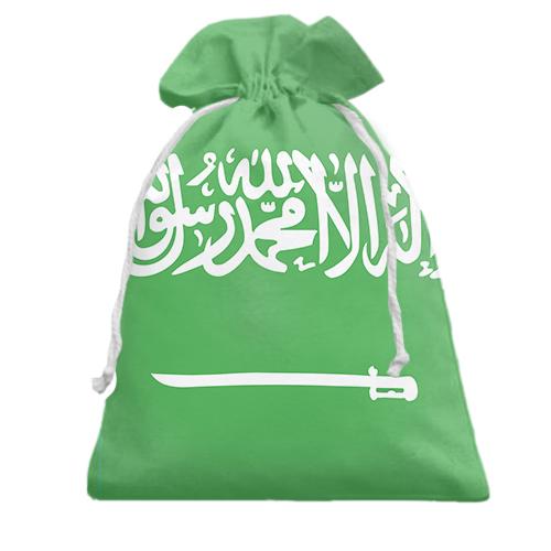 Подарочный мешочек с флагом Саудовской Аравии