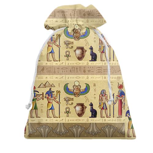 Подарочный мешочек с египетской стеной
