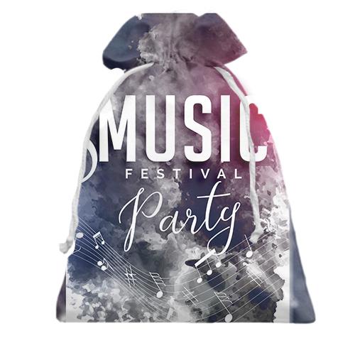 Подарочный мешочек Music festival party