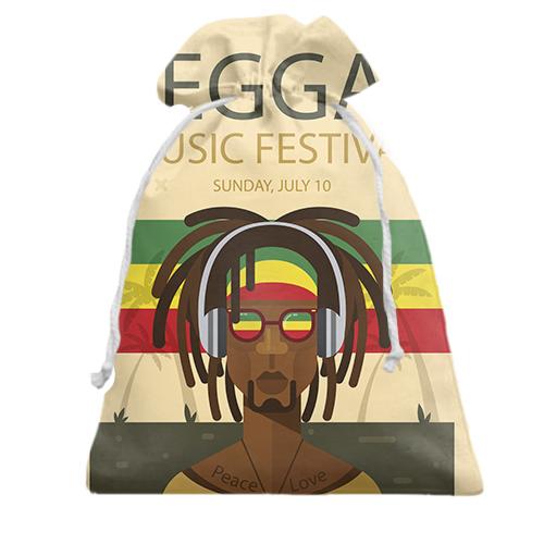 Подарочный мешочек Reggae music fest