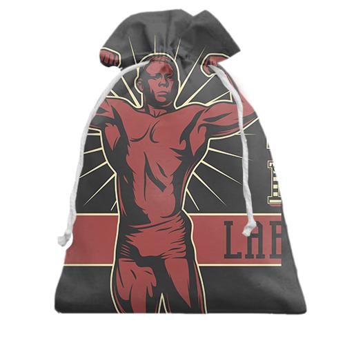 Подарочный мешочек Red Bodybuilder