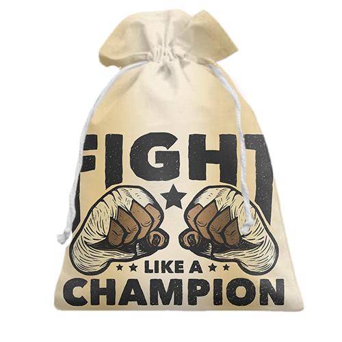 Подарунковий мішечок Fight like a champion