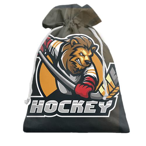 Подарочный мешочек Hockey Lion