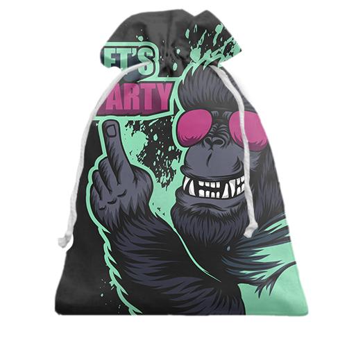 Подарочный мешочек Lets party monkey