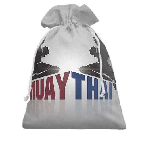 Подарочный мешочек с борцами Muay Thai