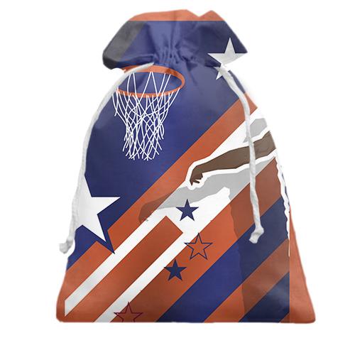 Подарунковий мішечок Basketball Collage