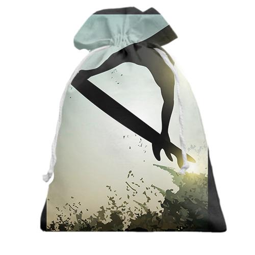 Подарунковий мішечок Surfer Silhouette