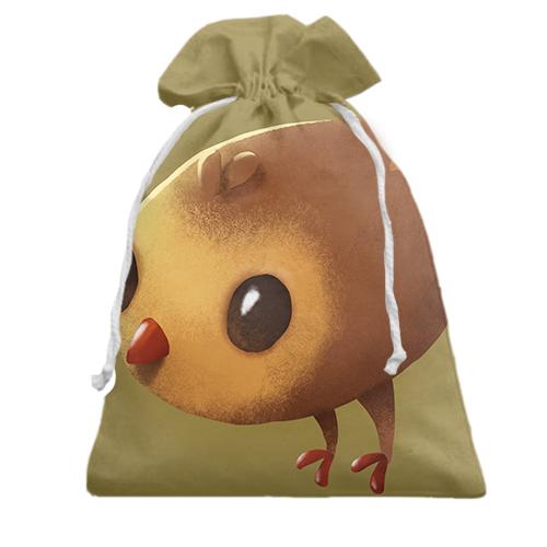 Подарочный мешочек Brown bird