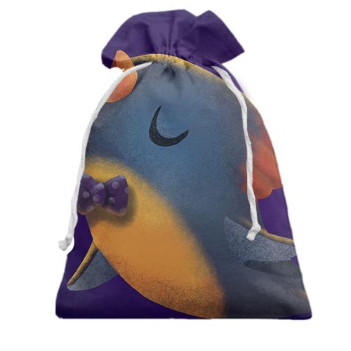 Подарочный мешочек Bird with bow tie
