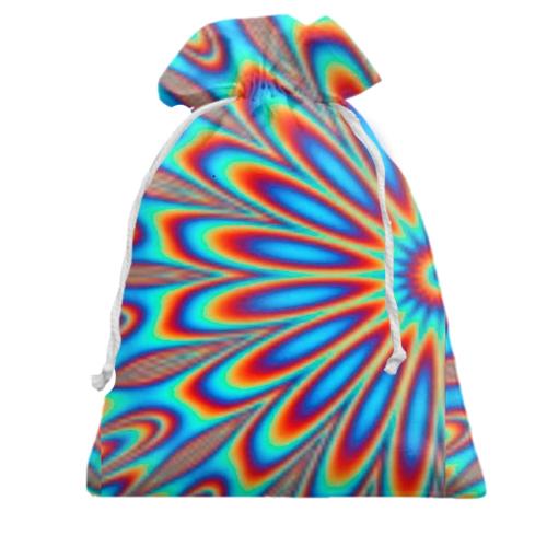 Подарочный мешочек Rainbow optical illusion