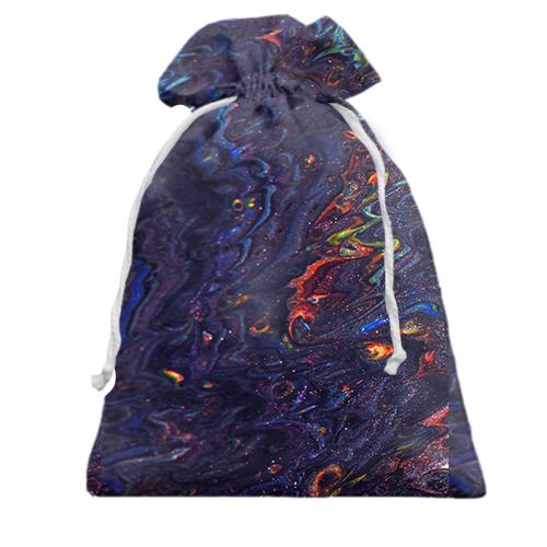 Подарочный мешочек Abstraction neon drops