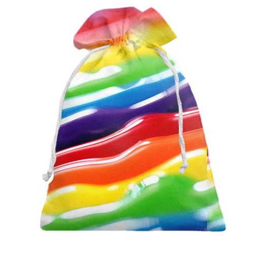 Подарочный мешочек Rainbow stripes