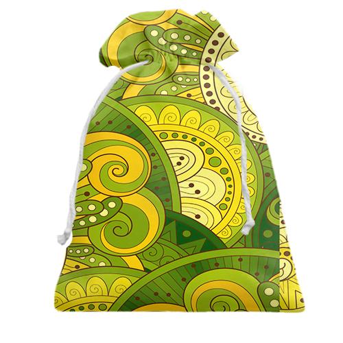 Подарочный мешочек Green mandala