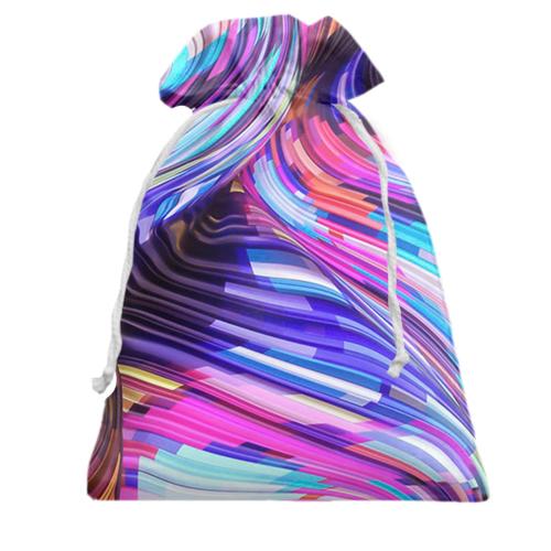 Подарочный мешочек Neon abstraction