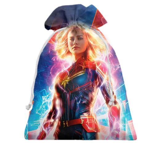 Подарочный мешочек Captain Marvel