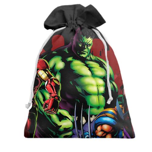 Подарочный мешочек Avangers comics