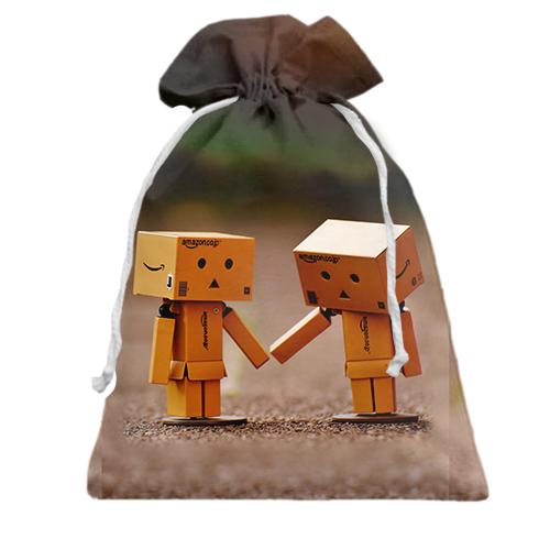 Подарочный мешочек Wooden little people love
