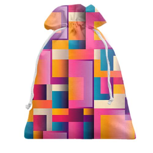 Подарочный мешочек Colored squares