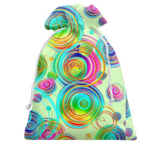 Подарунковий мішечок Rainbow circles on the water