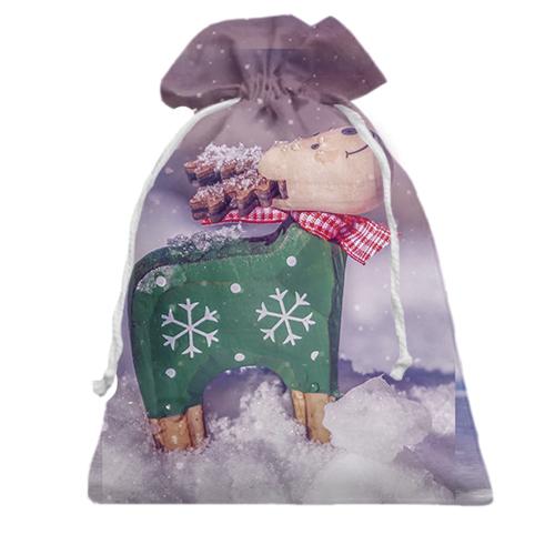 Подарочный мешочек Winter deer