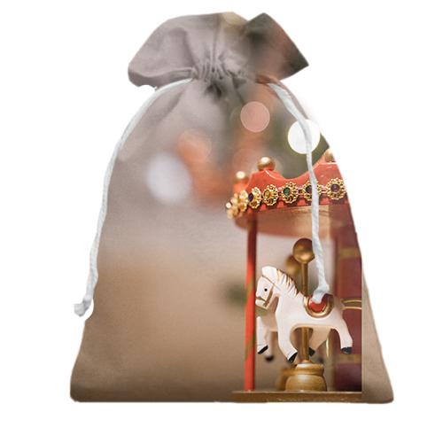 Подарунковий мішечок Christmas carousel