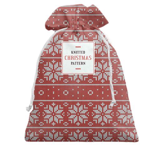 Подарочный мешочек Christmas pattern