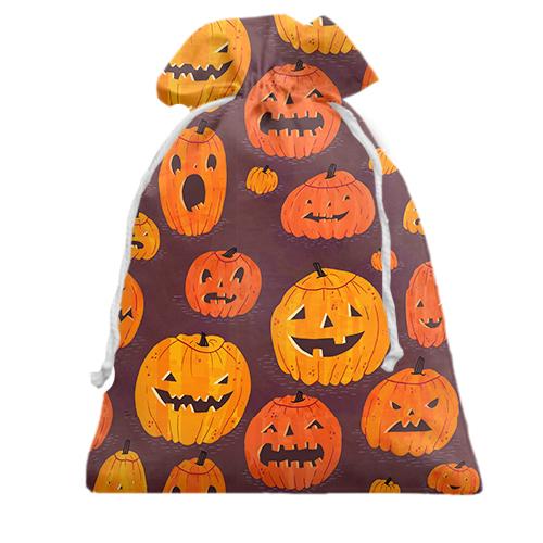 Подарочный мешочек Halloween pattern..