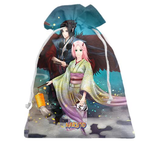 Подарочный мешочек Sasuke and Sakura