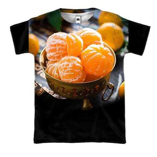 3D футболка с мандаринами