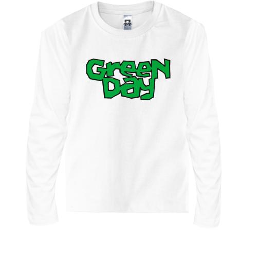 Детская футболка с длинным рукавом Green day (Street art logo)