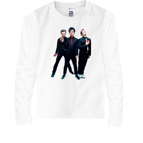 Детская футболка с длинным рукавом Green day с гранатами