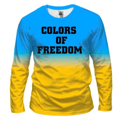 Мужской 3D лонгслив Colors Of Freedom