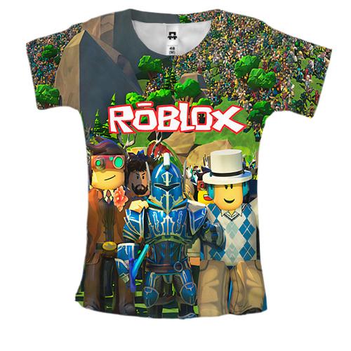 Жіноча 3D футболка Персонажі світів - Roblox