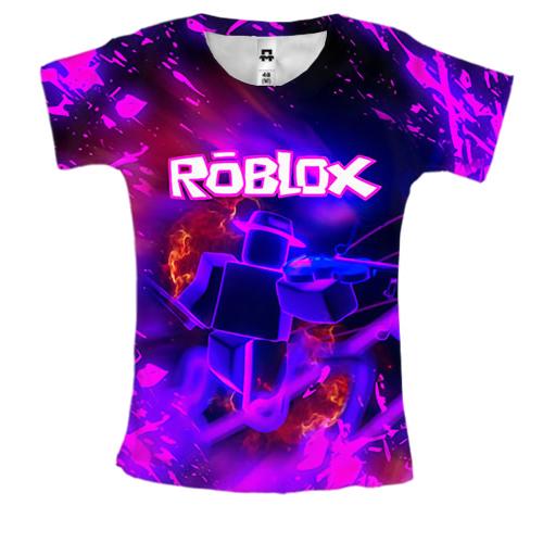 Жіноча 3D футболка Roblox, неон