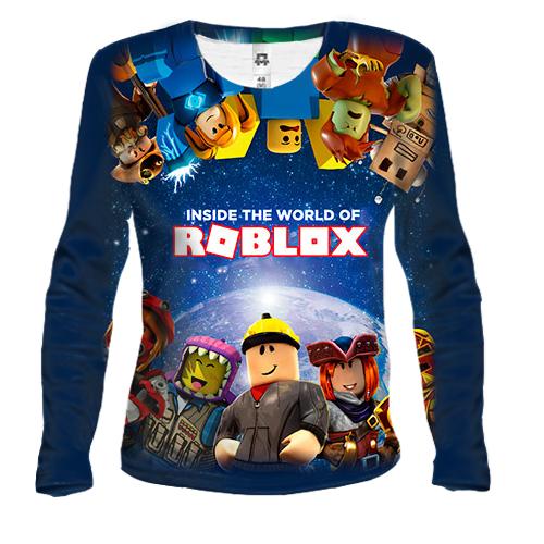 Женский 3D лонгслив Roblox - inside the world