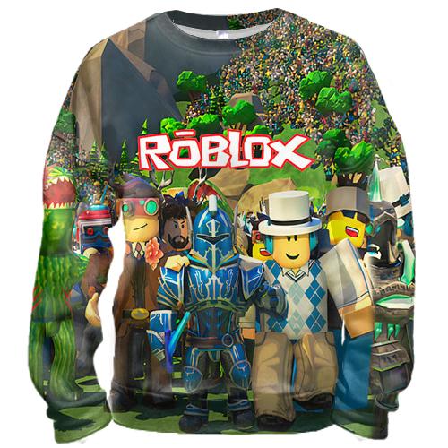 3D свитшот Персонажи миров - Roblox