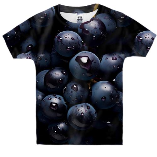 Детская 3D футболка с ягодами винограда