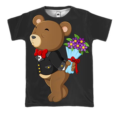 3D футболка з плюшевим ведмедиком хлопчиком