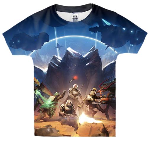 Детская 3D футболка Helldivers II - в осаде жуков