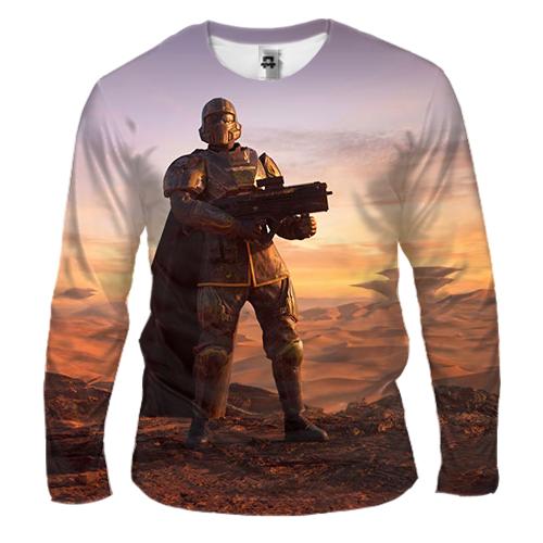 Мужской 3D лонгслив Helldivers II - Democracy and Freedom