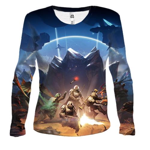 Женский 3D лонгслив Helldivers II - в осаде жуков