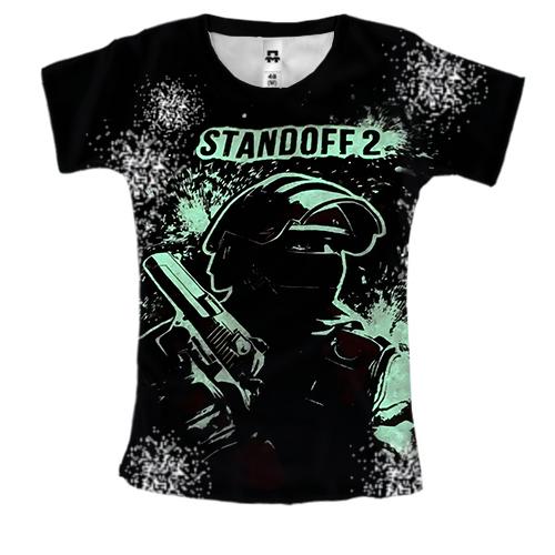 Жіноча 3D футболка STANDOFF 2 (Силует)