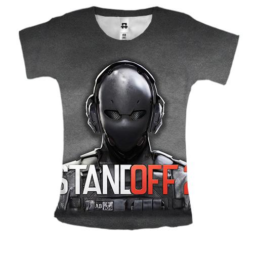Женская 3D футболка STANDOFF 2 (в маске)