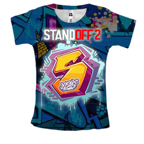 Жіноча 3D футболка STANDOFF 2 (Графіті)