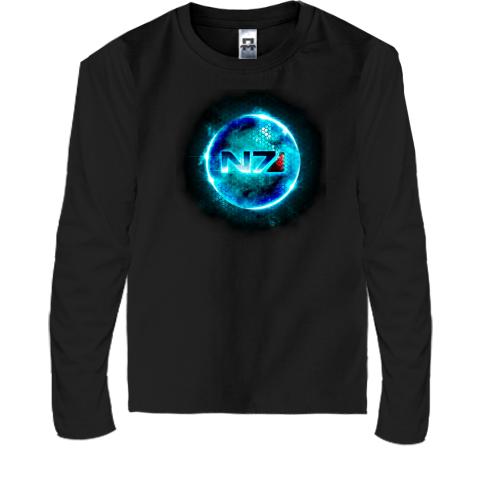 Детская футболка с длинным рукавом Mass Effect N7 (2)