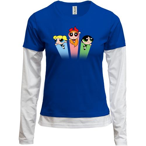 Лонгслив комби  powerpuff girls