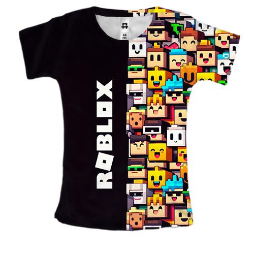 Жіноча 3D футболка Roblox lego
