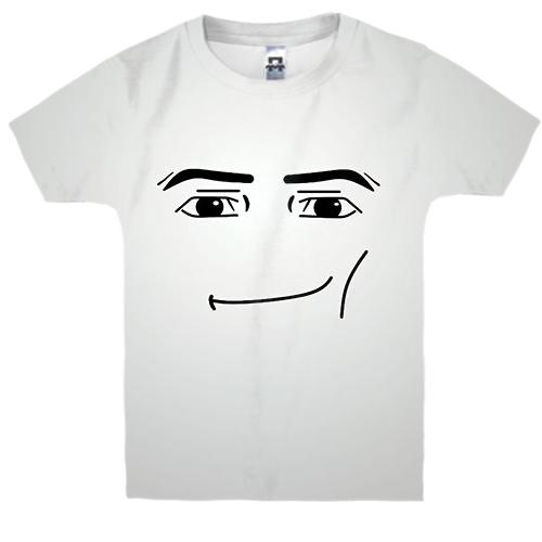 Детская 3D футболка Roblox - Gigachad face