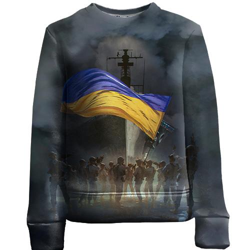 Дитячий 3D світшот Російський військовий корабель...