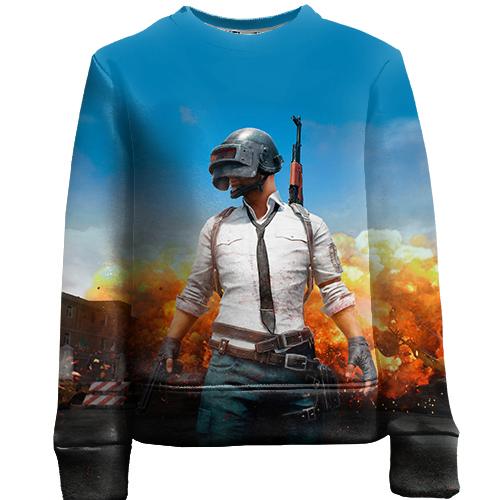 Детский 3D свитшот PlayerUnknowns Battlegrounds PUBG